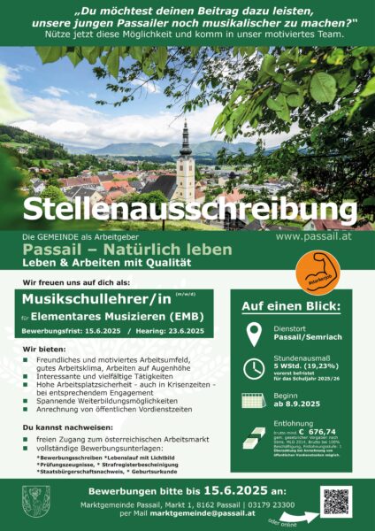 Stellenausschreibung Musikschullehrer Früherziehung-1