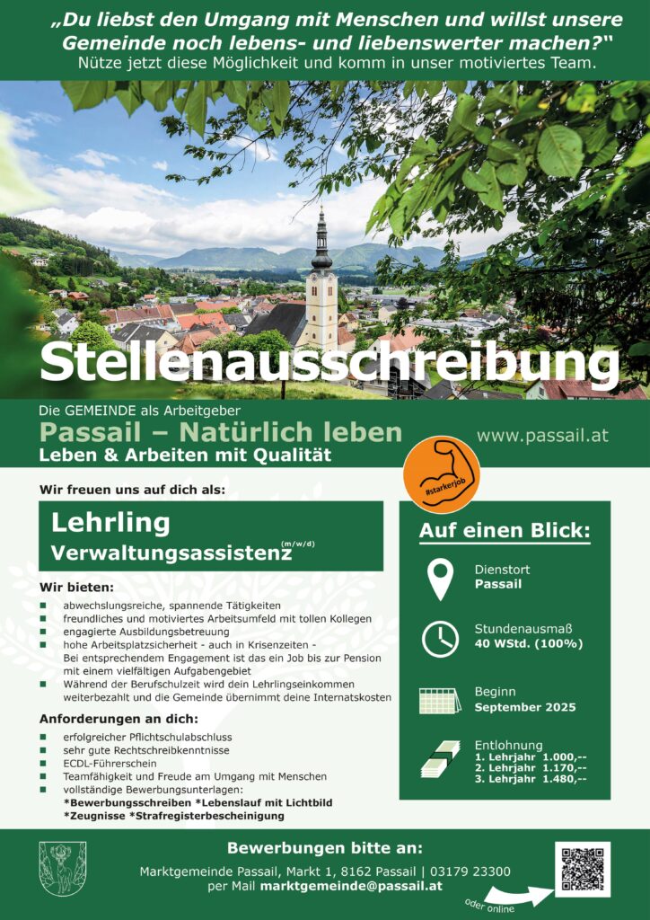 Stellenausschreibung_Verwaltungsassistent Lehrling 2025