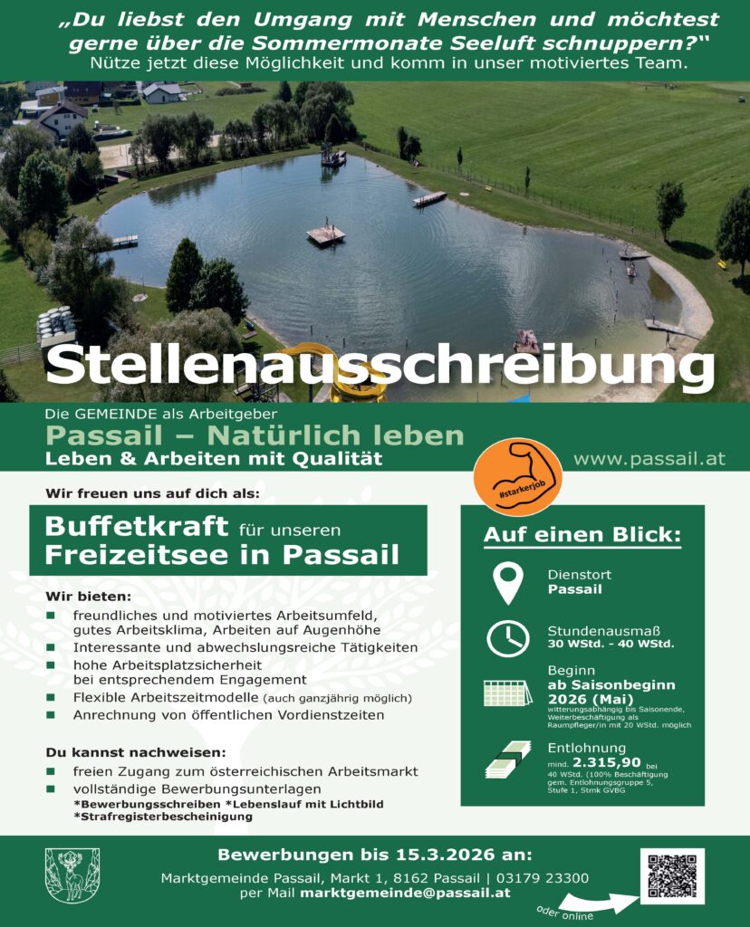 Buffetkraft Freizeitsee Passail